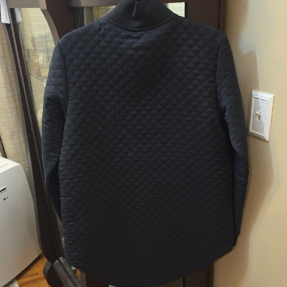 DYI Black Quilted Bomber Jacket Size Medium - Picture 5 of 5
